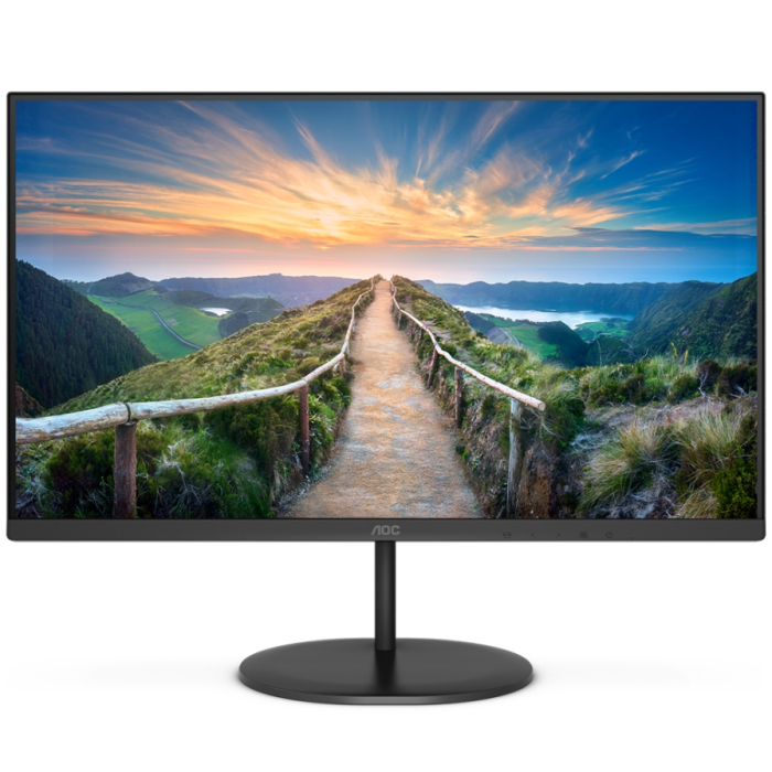 AOC Q24V4EA, 23.8" IPS WLED, 2560x1440@75Hz, 4GtG, 250m/2, 1000:1, DCR 20M:1, Adaptive Sync, FlickerFree, Low Blue Light, 2Wx2, Tilt, HDMI, DP