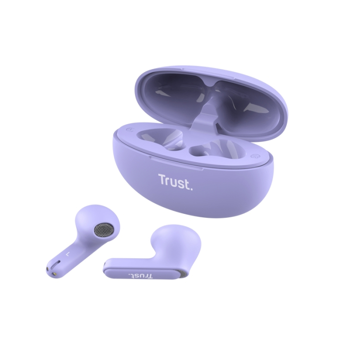 TRUST Yavi Bluetooth ENC Earphones Purple (тъмнейл - 3)