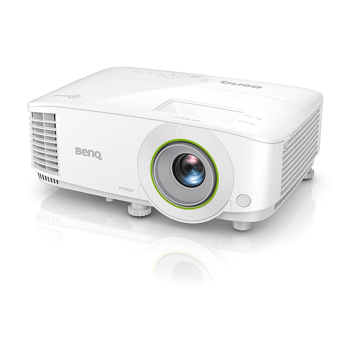 BenQ EW600, Wireless Android-based Smart Projector, DLP, WXGA (1280x800), 16:10, 3600 Lumens, 20000:1, Zoom 1.1x, Speaker 2W, USB Reader for PC-Less Presentations, Built-in Firefox, BT 4.0, Dual Band WiFi, 3D, Lamp 200W, up to 15000 hrs, 2.5 Kg, White (тъмнейл - 2)