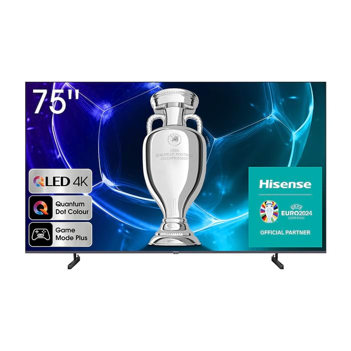 Hisense 75" A7KQ, 4K Ultra HD 3840x2160, QLED, FALD, Quantum Dot, HDR 10+, HLG, Dolby Vision, Dolby Atmos, Smart TV, WiFi 5GHz, WiFi Direct, BT, Anyview Cast, 3xHDMI, 2xUSB, LAN, CI+, DVB-T2/C/S2, Dark Grey на супер цена