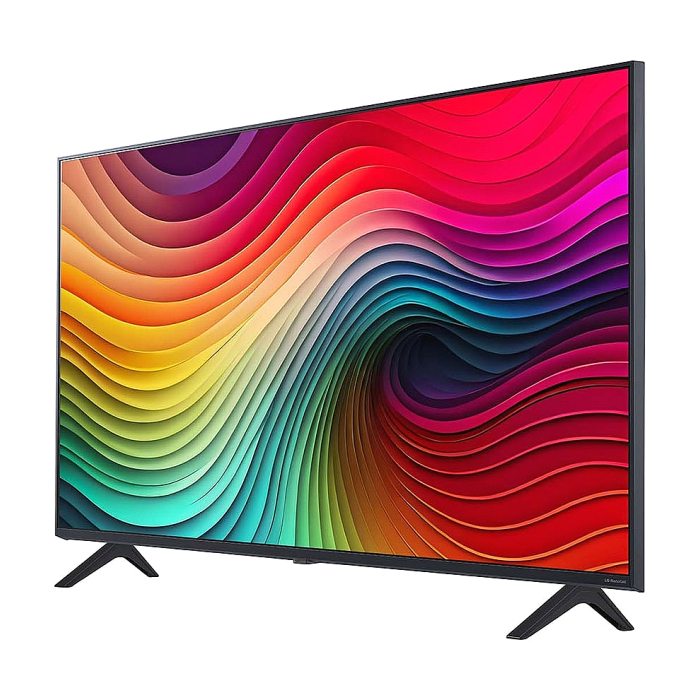 LG 43NANO81T3A, 43" 4K HDR Smart Nano Cell TV, 3840x2160, DVB-T2/C/S2, AI Alpha 5 Gen7, HDR 10 PRO, webOS 24, ThinQ AI, WiFi, Clear Voice, AI Upscaling, Bluetooth, Hdmi, CI, LAN, AirPlay2, SPDIF, 2 Pole stand, Silver (тъмнейл - 1)