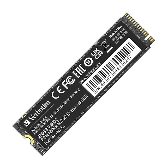 Verbatim Vi3000 Internal PCIe NVMe M.2 SSD 256GB