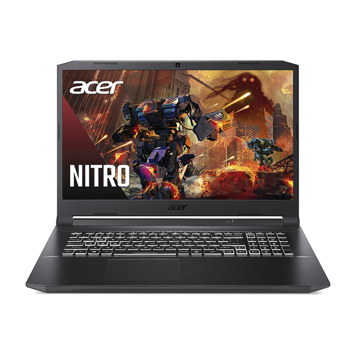 Acer Nitro 5, AN517-54-797L, Core i7-11600H (2.9GHz up to 4.6GHz, 18MB), 17.3" FHD IPS 144Hz, 16 GB DDR4 3200MHz (1 slot free), 1024GB NVMe SSD, HDD Kit, RTX 3050 4GB GDDR6, Cam&Mic.,Wi-Fi 6ax, BT 5.1, Backlit kbd, No OS, Black на супер цена