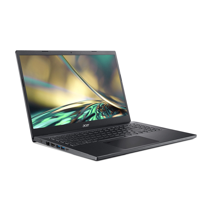 Acer Aspire 7 Performance, A715-76G-531Q, i5-12450H (up to 4.4GHz, 12MB), 15.6" FHD IPS, 8GB DDR4 3200 (1 slot), 512GB NVMe SSD, RTX 3050 4GB GDDR6, Wi-Fi AX+BT5.2, FP, HD Cam + Mic, KB Backlight, No OS, Black (тъмнейл - 1)