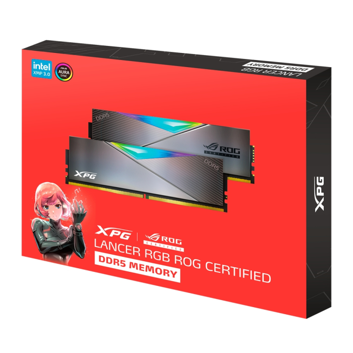 ADATA LANCER ROG RGB 32GB (2x16GB) DDR5 6600 MHz U-DIMM (тъмнейл - 1)