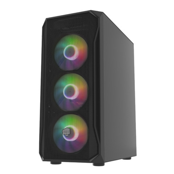 Fury PC Case Shobo SH4F RGB Midi Tower, Window, Black (тъмнейл - 1)