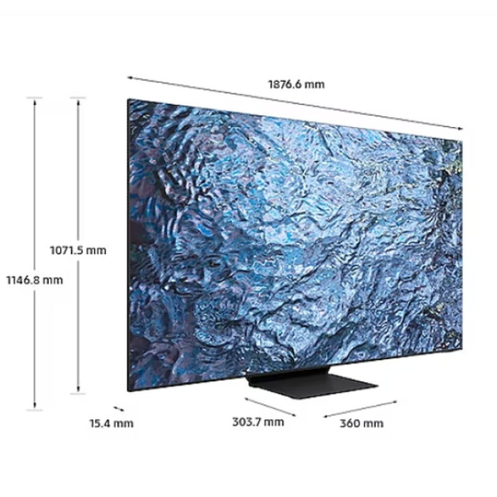 Samsung 85'' 85QN900C 8K NEO QLED, SMART, 144 Hz, Bluetooth 5.2, Wi-Fi 6E, 4xHDMI 2.1, 3xUSB, Titan Black (тъмнейл - 2)