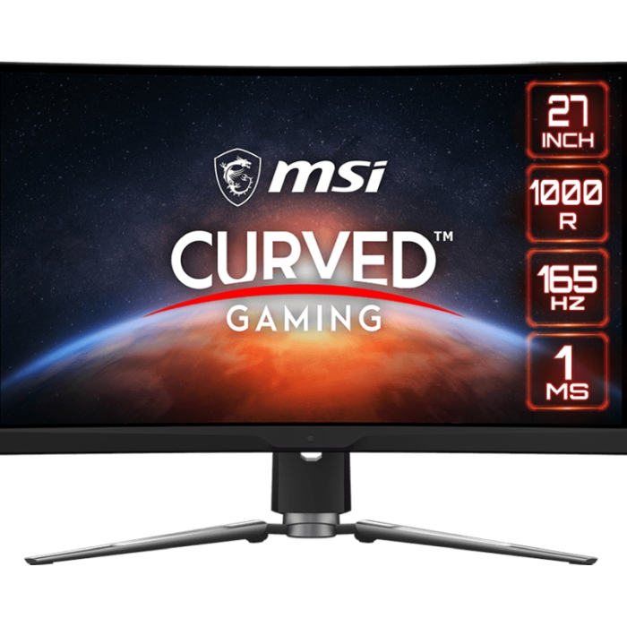 MSI MPG ARTYMIS 273CQR 27" (69 cm), Curve 1000R, VA, 2560x1440 (WQHD), 16:9, FreeSync Premium, 165HZ, 1ms, 36M, HDMI CEC