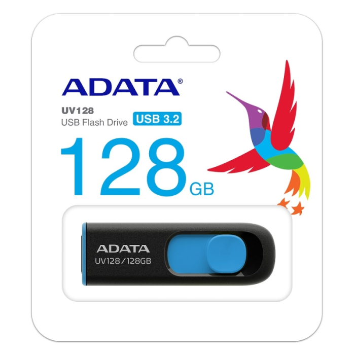 ADATA UV128 128GB USB 3.2 Black (тъмнейл - 3)