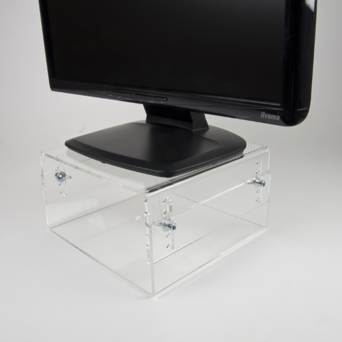 Neomounts by NewStar Acrylic Monitor Riser (height adjustment: 7-13 cm) (тъмнейл - 1)