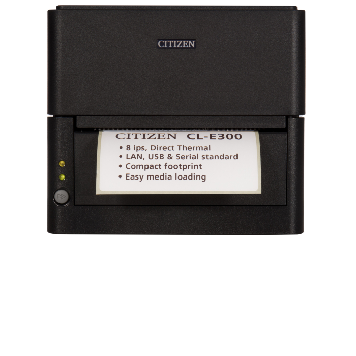 Citizen CL-E300 Printer; Barcode Cutter, LAN, USB, Serial, Black, EN Plug (тъмнейл - 4)