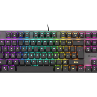 Genesis Mechanical Gaming Keyboard Thor 303 TKL RGB Backlight Red Switch US Layout Black