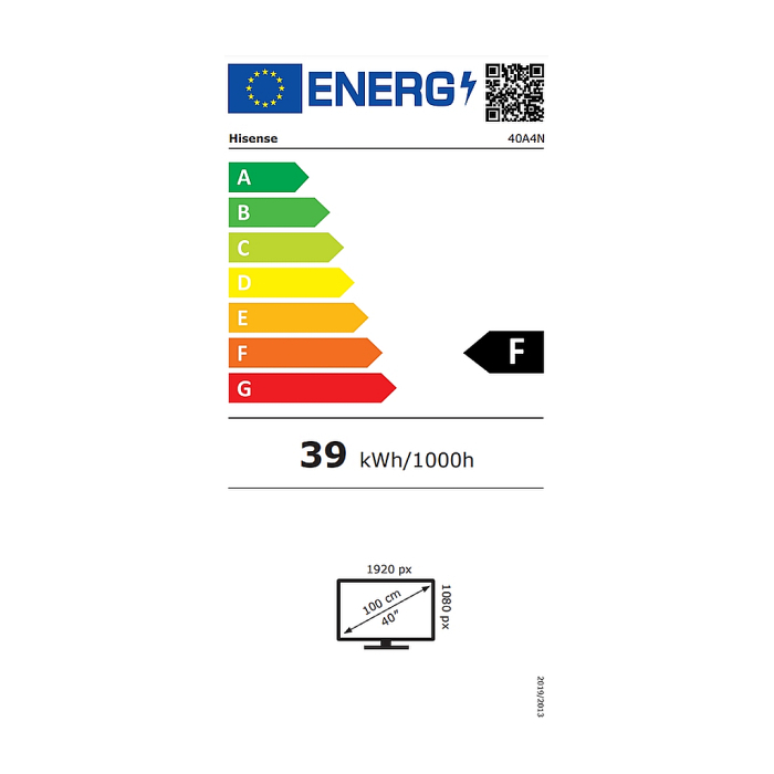 Hisense 40" A4N, Full HD 1920x1080, DLED, HDR, HLG, DTS HD, Smart TV, WiFi, WiFi Direct, 2xHDMI, 2xUSB, LAN, CI+, DVB-T2/C/S2, Black (тъмнейл - 3)