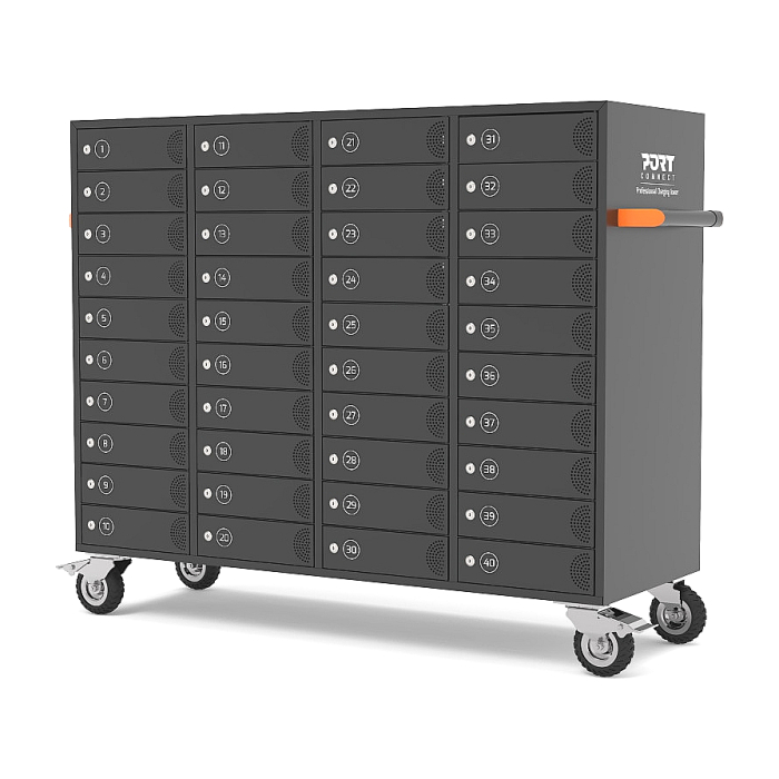 PORT charging cabinet 40 slots individual doors