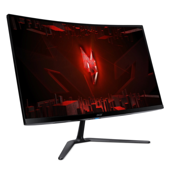 Acer Nitro ED270RS3bmiipx, 27" Curved 1500R, VA, Anti-Glare, FHD 1920x1080, ZeroFrame, FreeSync Premium, 180Hz, 1ms, 100M:1, 250 cd/m2, 1xDP, 2xHDMI, HDR 10, Speakers 2Wx2, Audio in/out, VESA, Tilt, Acer Display Widget, Black (тъмнейл - 1)