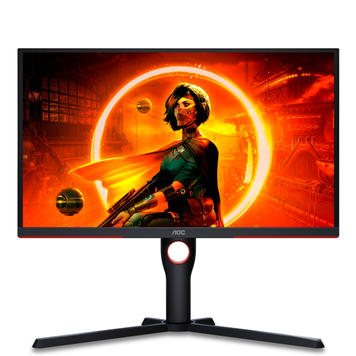 AOC 25G3ZM/BK, 24.5" VA WLED, 1920x1080@240Hz, 1ms GtG, 0.5ms MPRT, 300cd m/2, 3000:1, 80M:1 DCR, AdaptiveSync, FlickerFree, Low Blue Light, Tilt, Height Adjust, Pivot, Swivel, 2xHDMI, DP, USB hub на супер цена