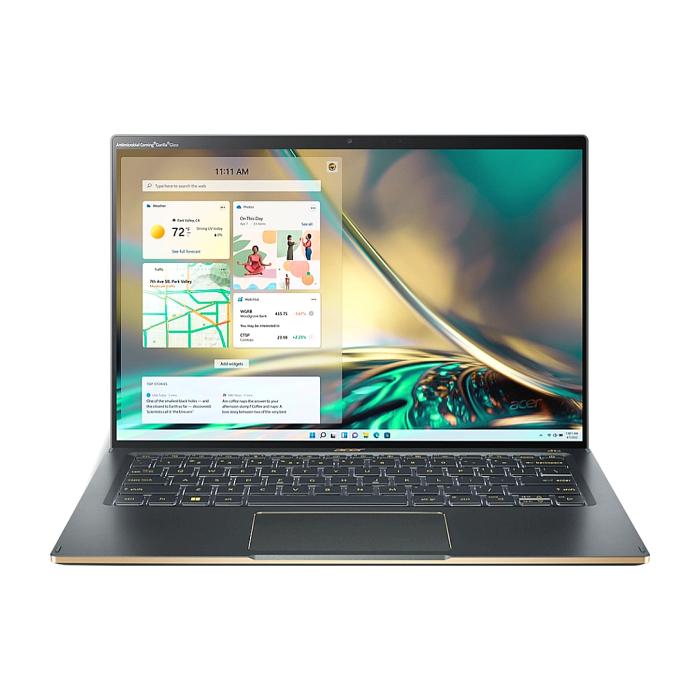 Acer Swift 5, SF514-56T-73WY, Intel Core™ i7-1260P (up to 4.70 GHz, 18MB), 14" 2.5K IPS touch w/Antibacterial coating, 16GB LPDDR5, 1024GB PCIe NVMe SSD, Intel UMA, WIFI6E, BT 5.2, FHD Camera, FPR, Win 11 Pro, Steam Blue