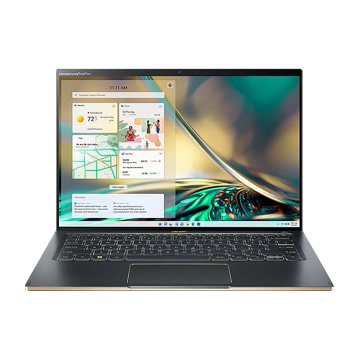 Acer Swift 5, SF514-56T-73WY, Intel Core i7-1260P (up to 4.70 GHz, 18MB), 14" 2.5K IPS touch w/Antibacterial coating, 16GB LPDDR5, 1024GB PCIe NVMe SSD, Intel UMA, WIFI6E, BT 5.2, FHD Camera, FPR, Win 11 Pro, Steam Blue+Acer 7in1 Type C dongle