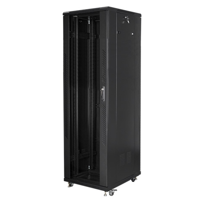 Lanberg rack cabinet 19" free-standing 42U / 600x800 self-assembly flat pack, black (тъмнейл - 2)