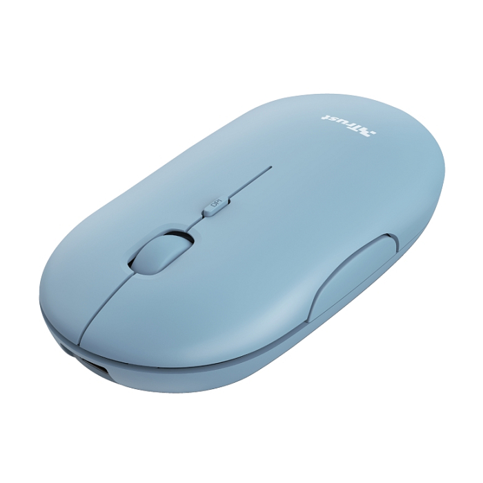 TRUST Puck Wireless & BT Rechargeable Mouse Blue (тъмнейл - 2)