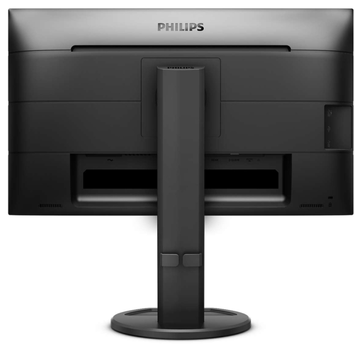 Philips 241B8QJEB, 23.8" Wide IPS, LED, 5ms, 1000:1, 20M:1 DCR, 250cd/m2, 1920x1080@60Hz, Tilt, Swivel, Heigh Adjust, Pivot, D-Sub, HDMI, DVI, DP, USB, Headphone Out , Speakers, Black (тъмнейл - 4)