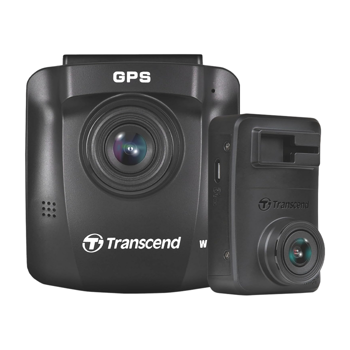 Transcend 64Gx2, Dual Camera Dashcam, Dual 1440P, GPS