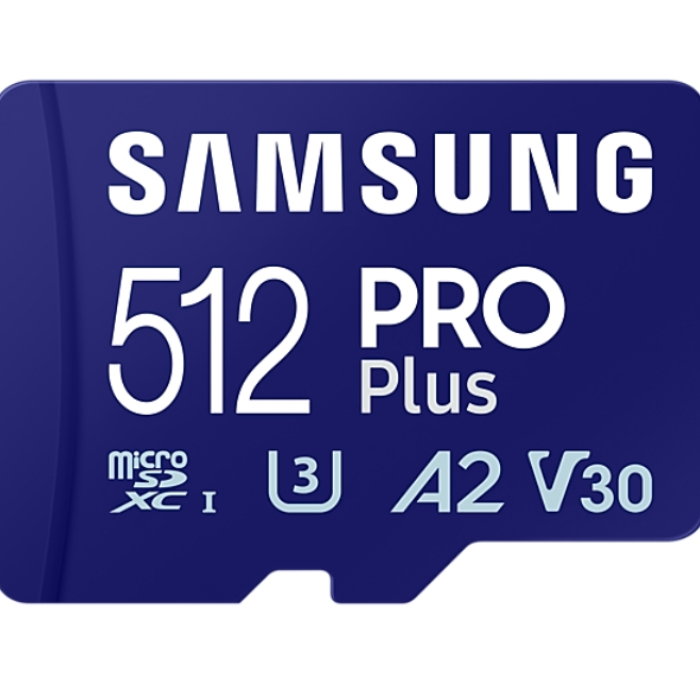 Samsung 512GB micro SD Card PRO Plus with USB Reader, UHS-I, Read 180MB/s - Write 130MB/s (тъмнейл - 2)