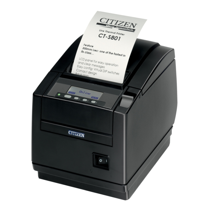 Citizen CT-S801II Printer; Bluetooth interface, Black