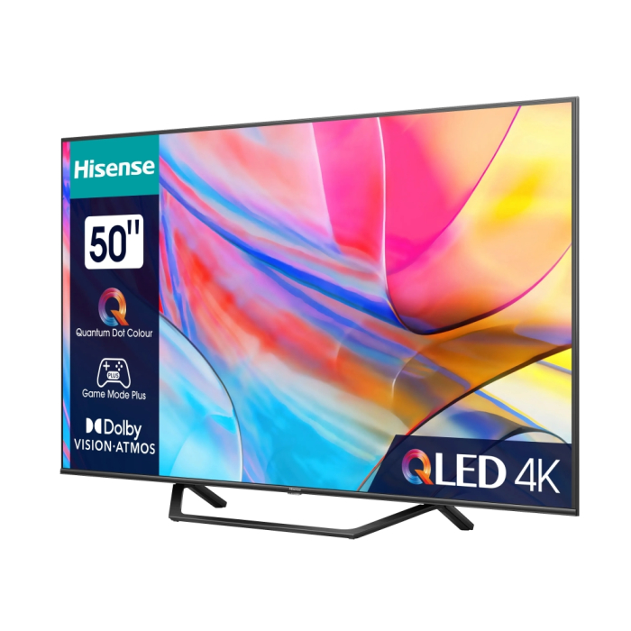 Hisense 50" A7KQ, 4K Ultra HD 3840x2160, QLED, FALD, Quantum Dot, HDR 10+, HLG, Dolby Vision, Dolby Atmos, Smart TV, WiFi 5GHz, WiFi Direct, BT, Anyview Cast, 3xHDMI, 2xUSB, LAN, CI+, DVB-T2/C/S2, Dark Grey (тъмнейл - 2)