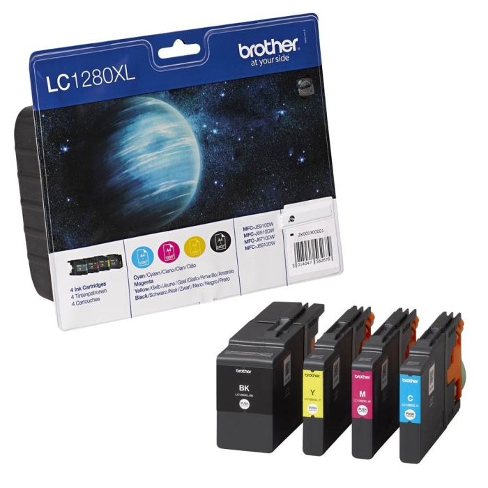 Brother LC-1280XL BK/C/M/Y Value Bonus Pack Ink Cartridge на супер цена