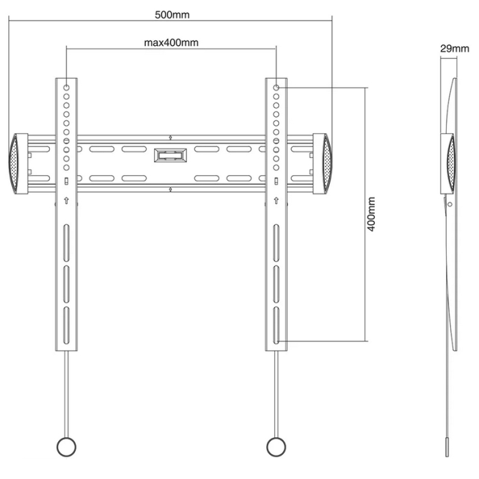 Neomounts Flat Screen Wall Mount (fixed), 32"-55" (тъмнейл - 2)