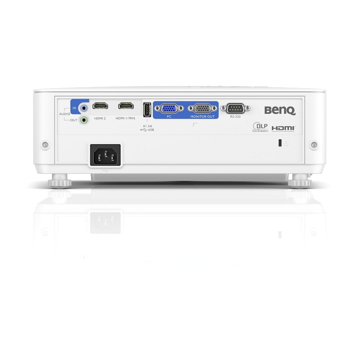 BenQ TH585, Low Input Lag Gaming Projector, DLP, 1080p (1920x1080), 3500 Lumens, 10000:1, Zoom 1.1x, 95% Rec.709, 6 segment Color Wheel, Game Mode, 16ms, 3D, 144Hz, VGA, HDMI x2, Audio in/out, VGA out, Speaker 10W x1, Lamp up to 15000 hours, 2.79 kg. (тъмнейл - 3)