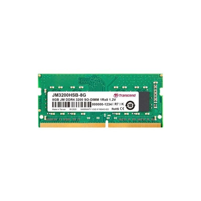 Transcend 8GB JM DDR4 3200Mhz SO-DIMM 1Rx8 1Gx8 CL22 1.2V на супер цена