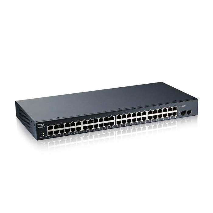 ZyXEL GS1900-48 v2, 48-port GbE L2 Smart Switch, rackmount (тъмнейл - 1)