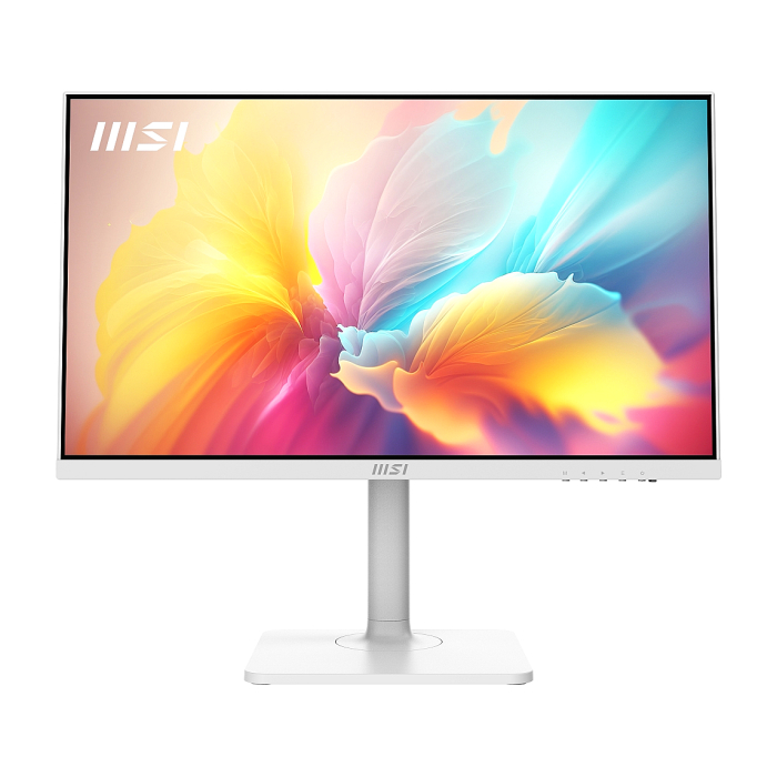 MSI PRO MODERN MD2412PW, 23.8", IPS, 1920x1080, 1000:1, 1 x HDMI, 1 x Type C (DisplayPort Alternate & 15W PD), 2x 3W SPEAKERS, Less Blue Light PRO, HEIGHT, Up to 100Hz, 4ms GTG, Adaptive-Sync, White, 9S6-3PA59H-078+TRUST GXT 404R Rana Gaming Head (тъмнейл - 1)