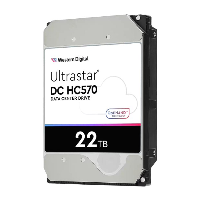 Western Digital Ultrastar 22TB ( 3.5", 512MB, 7200 RPM, SATA 6Gb/s, 512N SE NP3 ) (тъмнейл - 1)