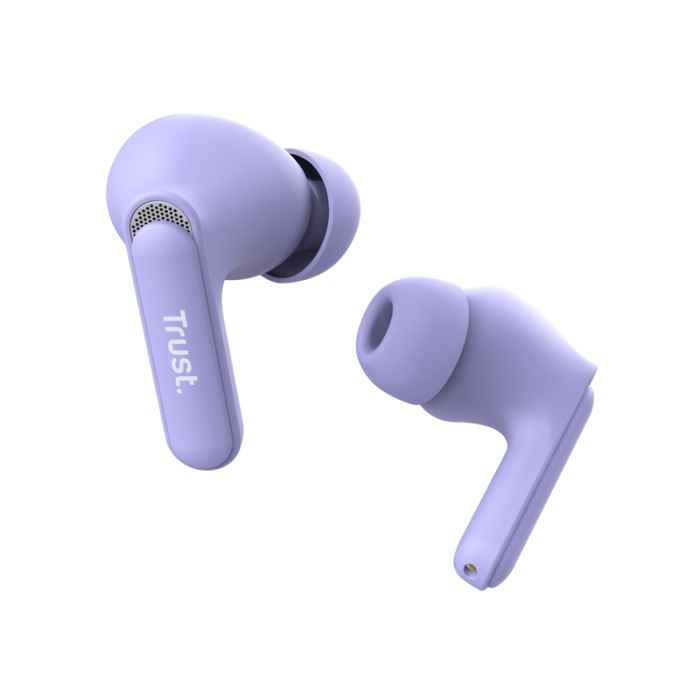 TRUST Yavi Bluetooth ENC Earbuds Purple (тъмнейл - 2)