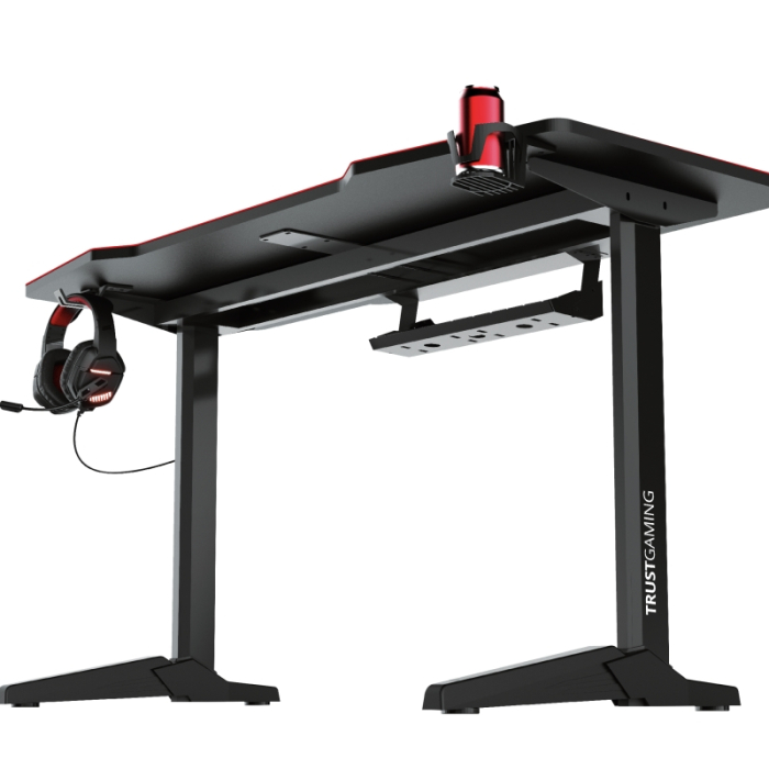 TRUST GXT 1175 Imperius XL Gaming Desk (тъмнейл - 1)