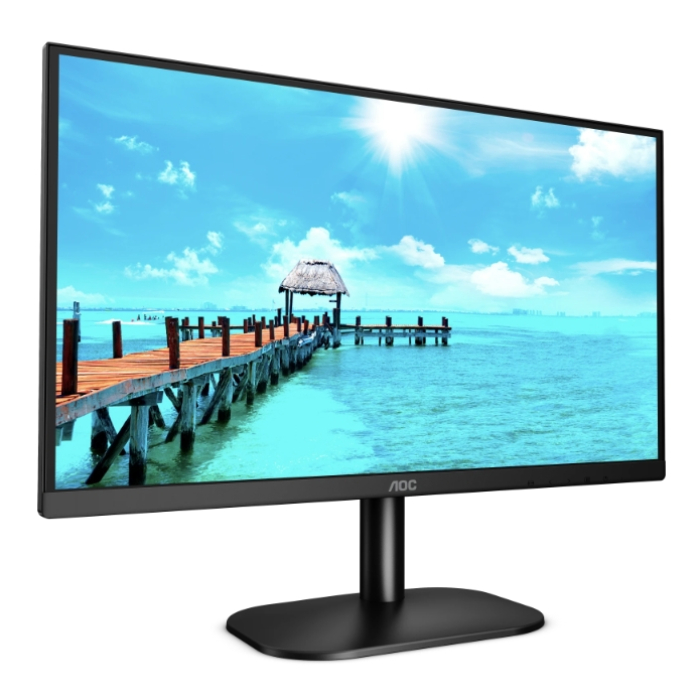 AOC 22B2H/EU, 21.5" VA WLED, 1920x1080@75Hz, 4ms GtG, 250cd m/2, 3000:1, DCR 20M:1, FlickerFree, Low Blue Light, Tilt, D-SUB, HDMI (тъмнейл - 1)