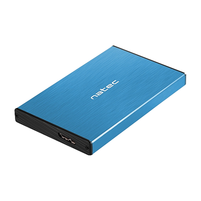 Natec External HDD/SSD Enclosure Rhino Go SATA 2.5" USB 3.0 Blue