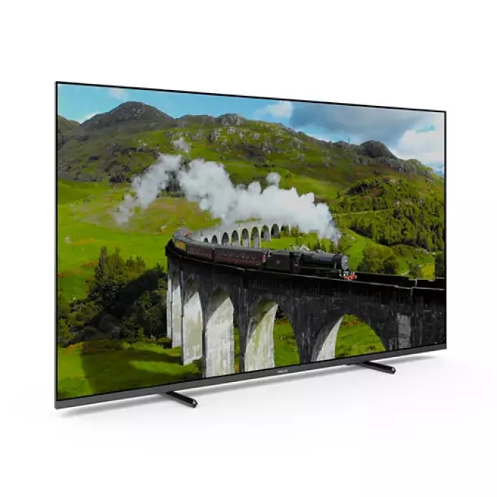 Philips 55PUS7608/12, 55" UHD DLED, 3840 x 2160, DVB-T/T2/T2-HD/C/S/S2, Pixel Precise Ultra HD, HDR+, HLG, Smart TV with new OS, Dolby Vision, Atmos HDMI, VRR, 2* USB, Cl+, 802.11n, Lan, 20W RMS, Black (тъмнейл - 1)