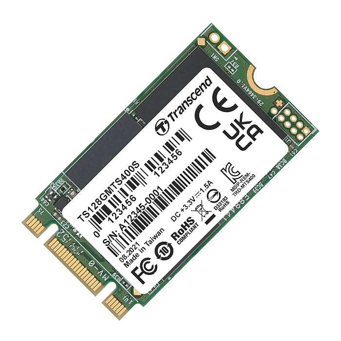 Transcend 128GB, M.2 2242 SSD 400S, SATA3 / MLC на супер цена