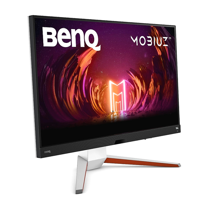 BenQ MOBIUZ EX3210U 31.5" IPS, 1ms, 144Hz, 3840x2160 4K, 1000:1, HDRi, B.I.+,LBL, Black eQualizer , 300 cd/m2, HDMI 2.1 x2, DP, USB 3.0Hub, treVolo 2Wx2+5W woofer, HAdj.100mm, Tilt -5 - 15, Swivel 15/15, White + Fury Gaming Chair Avenger M+ Black-Whi (тъмнейл - 2)