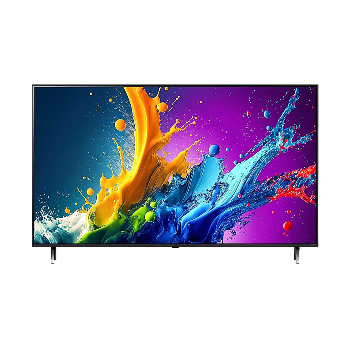 LG 55QNED80T3A, 55" 4K QNED HDR Smart TV, 3840x2160, DVB-T2/C/S2, Alpha 5 AI 4K Gen7, HDR 10 PRO, webOS 24 ThinQ, 4K Upscaling, WiFi 5, Voice Controll, Bluetooth 5.1, AirPlay 2, LAN, CI, HDMI, SPDIF, 2 pole Stand , Silver (тъмнейл - 1)