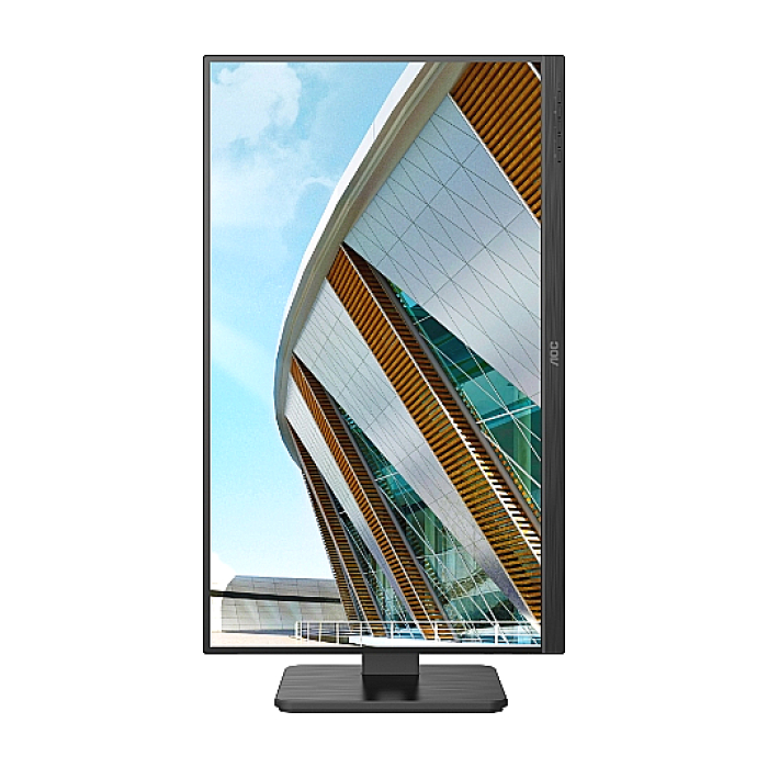 AOC 24P2QM, 23.8" VA WLED, 1920x1080@75Hz, 4ms GtG, 300cd m/2, 3000:1, 50M:1 DCR, Adaptive Sync, Low Blue Light, FlickerFree, 2Wx2, Tilt, Height Adjust, Pivot, Swivel, D-SUB, DVI, HDMI, DP, USB hub (тъмнейл - 4)