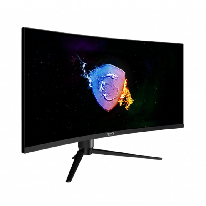 MSI Optix MAG342CQR, 34", 144Hz, 1ms, VA, 3440x1440 UWQHD, 21:9, AG, Curve 1500R, Night Vision, Anti-Flicker, Adaptive-Sync, 300 cd/m2, Contrast 4000:1, 2x HDMI (2.0), DP 1.4, Height Adj 90mm, Tilt, Swivel, Pivot, Frameless, VESA75, 9S6-3DB65H-026 (тъмнейл - 2)