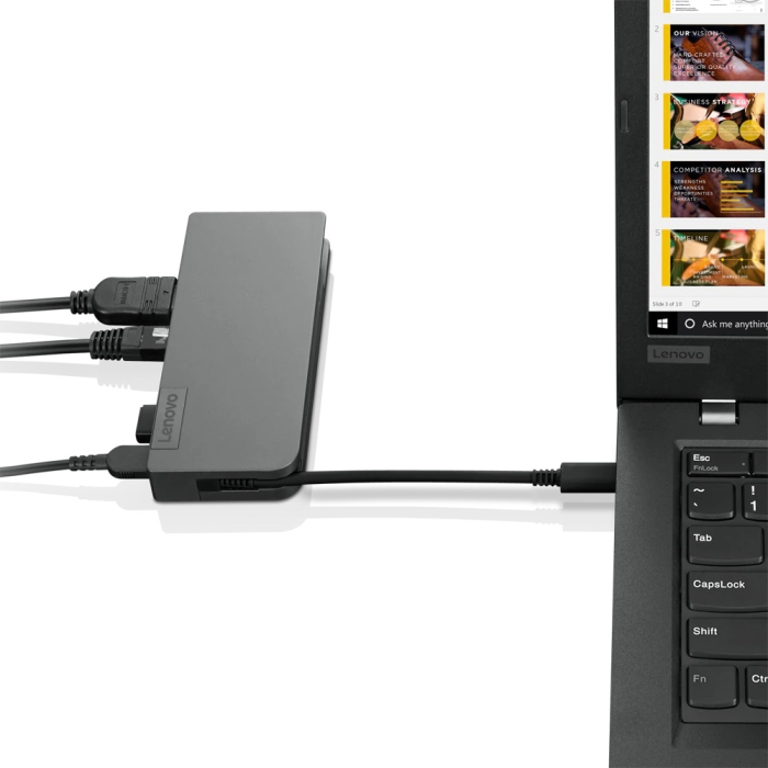 Lenovo Powered USB-C TRAVEL HUB (тъмнейл - 3)