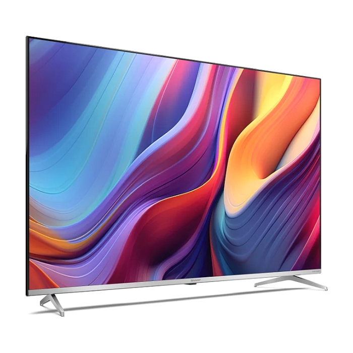 Sharp 50GP6265E, 50" QLED Google TV, 4K Ultra HD 3840x2160 Frameless, AQUOS, DVB-T/T2/C/S/S2, Active Motion 1000, HDR10, Dolby Atmos, Dolby Vision, Google Assistant, Chromecast Built-in, HDMI 2.1 with eARC, 3.5mm Headphone jack / line-out, USB (тъмнейл - 2)