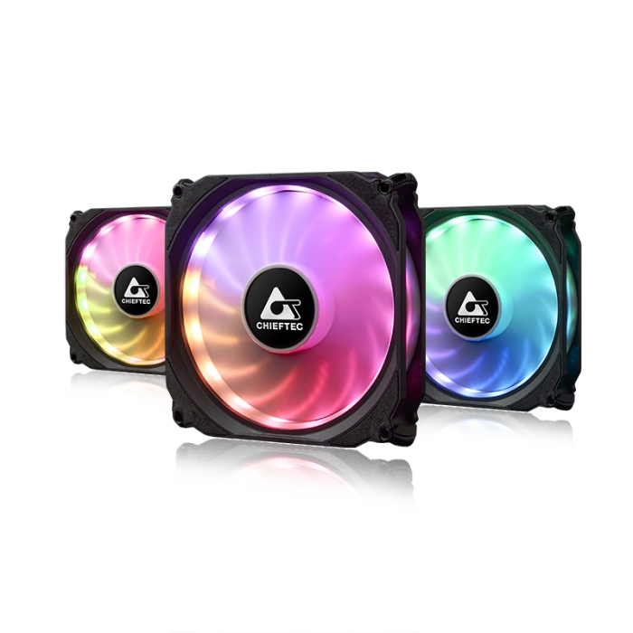 Chieftec Tornado 3 x RGB Fan на супер цена