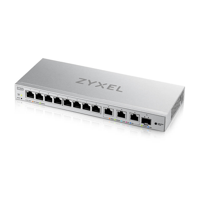 ZyXEL XGS1250-12 v2, 12-Port Gigabit - Поглед отстрани